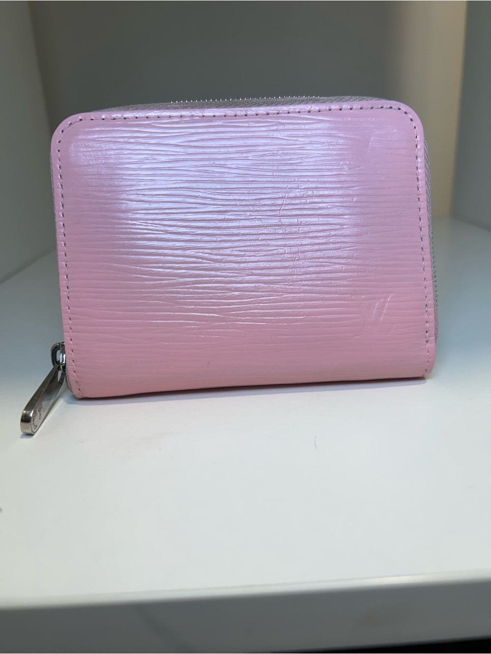 Louis Vuitton Pink Epi Leather Zippy Coin Wallet